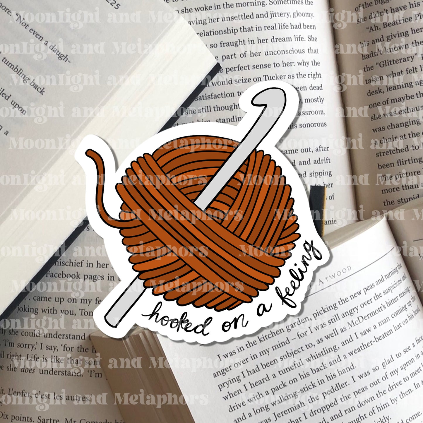 Hooked on a Feeling Crocheting Sticker