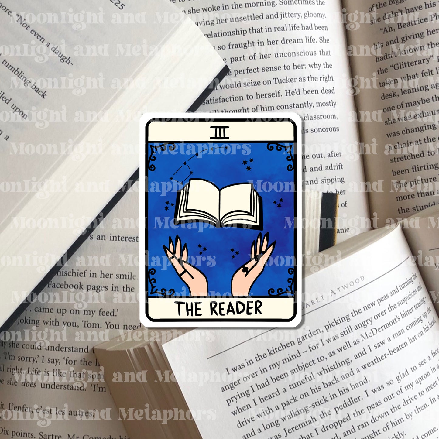 The Reader Tarot Card Sticker