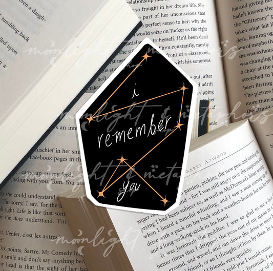 I remember you | The Invisible Life of Addie LaRue | VE Schwab Sticker