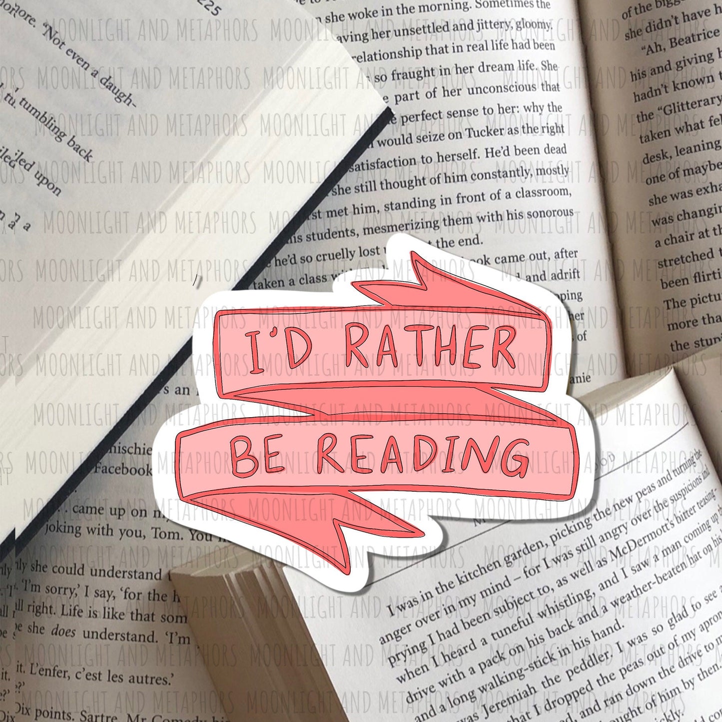 I'd Rather Be Reading Sticker