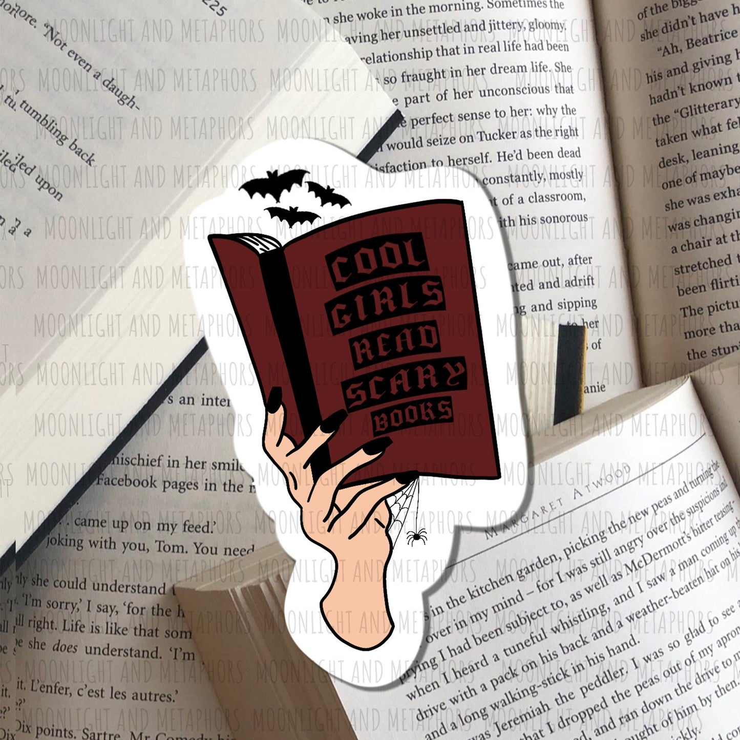 Cool Girls Read Scary Books Sticker