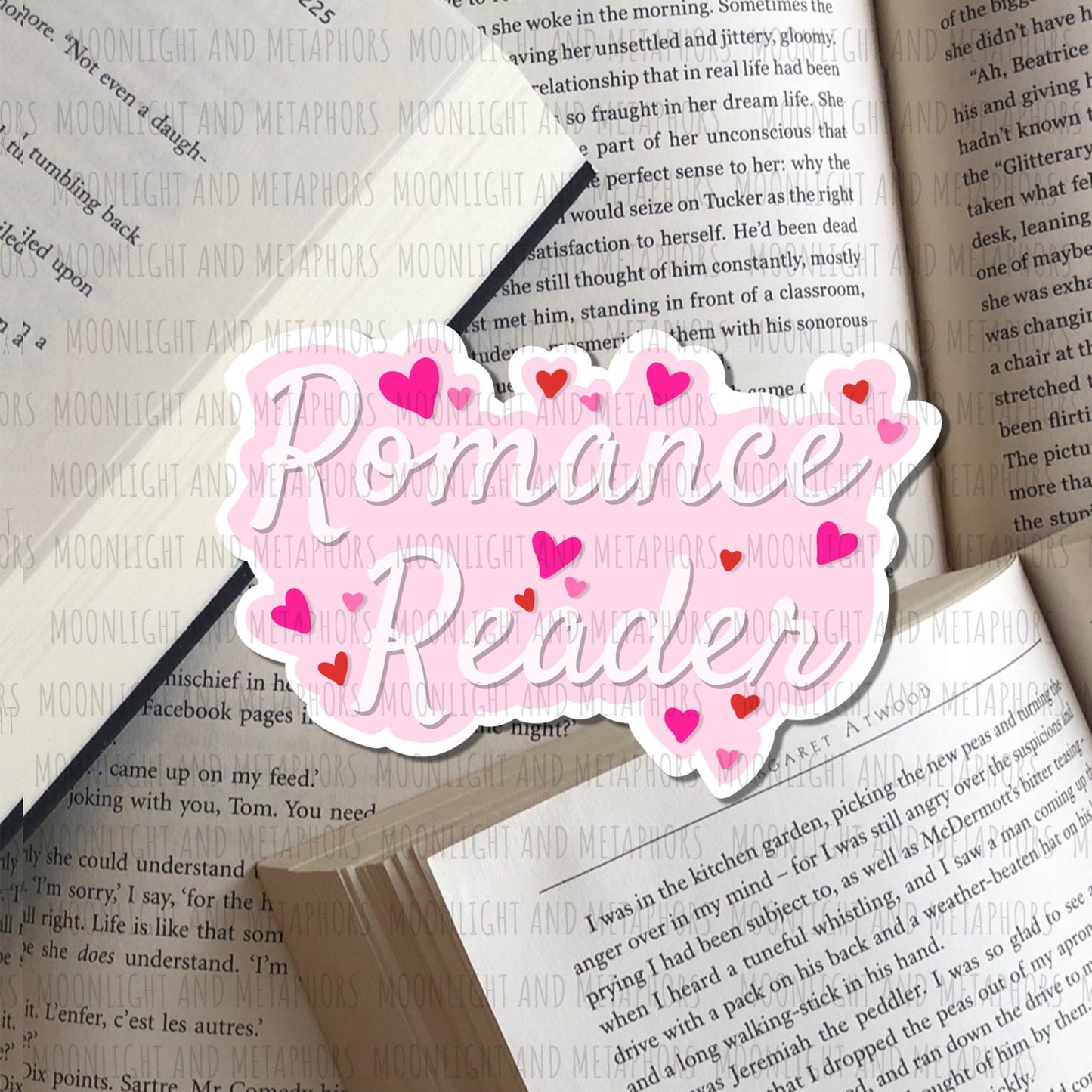 Romance Reader Sticker